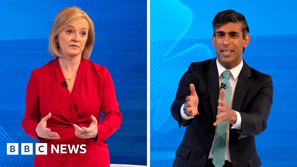 Liz Truss and Rishi Sunak row over recession warning in newest TV conflict