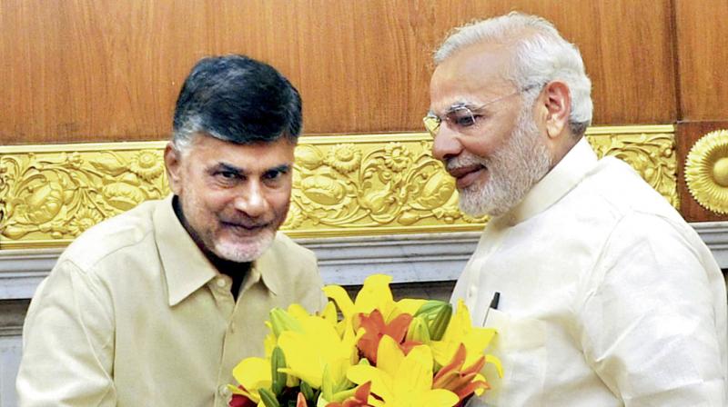 Bonhomie between Naidu and PM Modi after four years