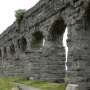 Layered limestone deposits give uncommon perception to Roman aqueducts