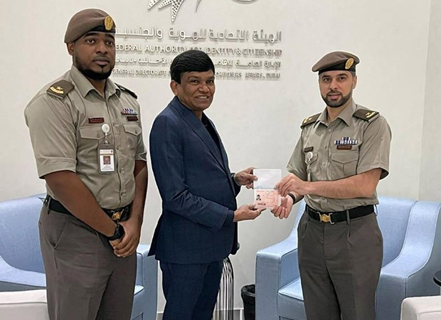 Jayantilal Gada honoured with the UAE Golden visa