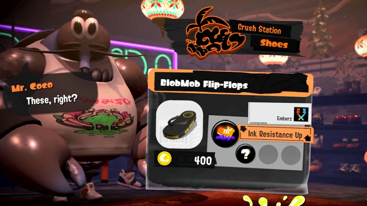 Splatoon 3’s Finest Recent Characteristic Is A Shoe Retailer Urge By A Hairy Crab-Lobster