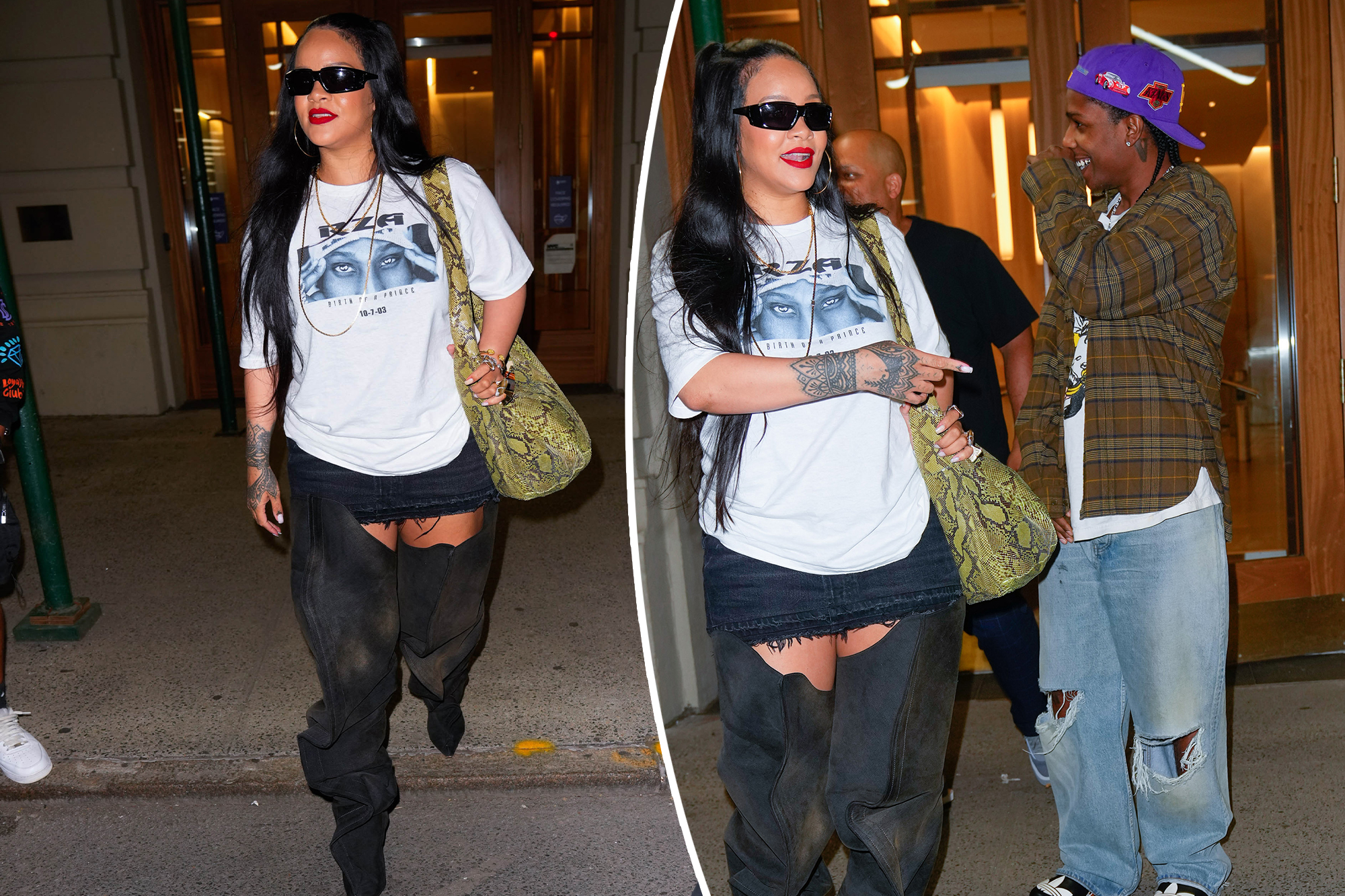 Rihanna’s thigh-high boots might possibly maybe’ve handed for pants all over most favorite date night time