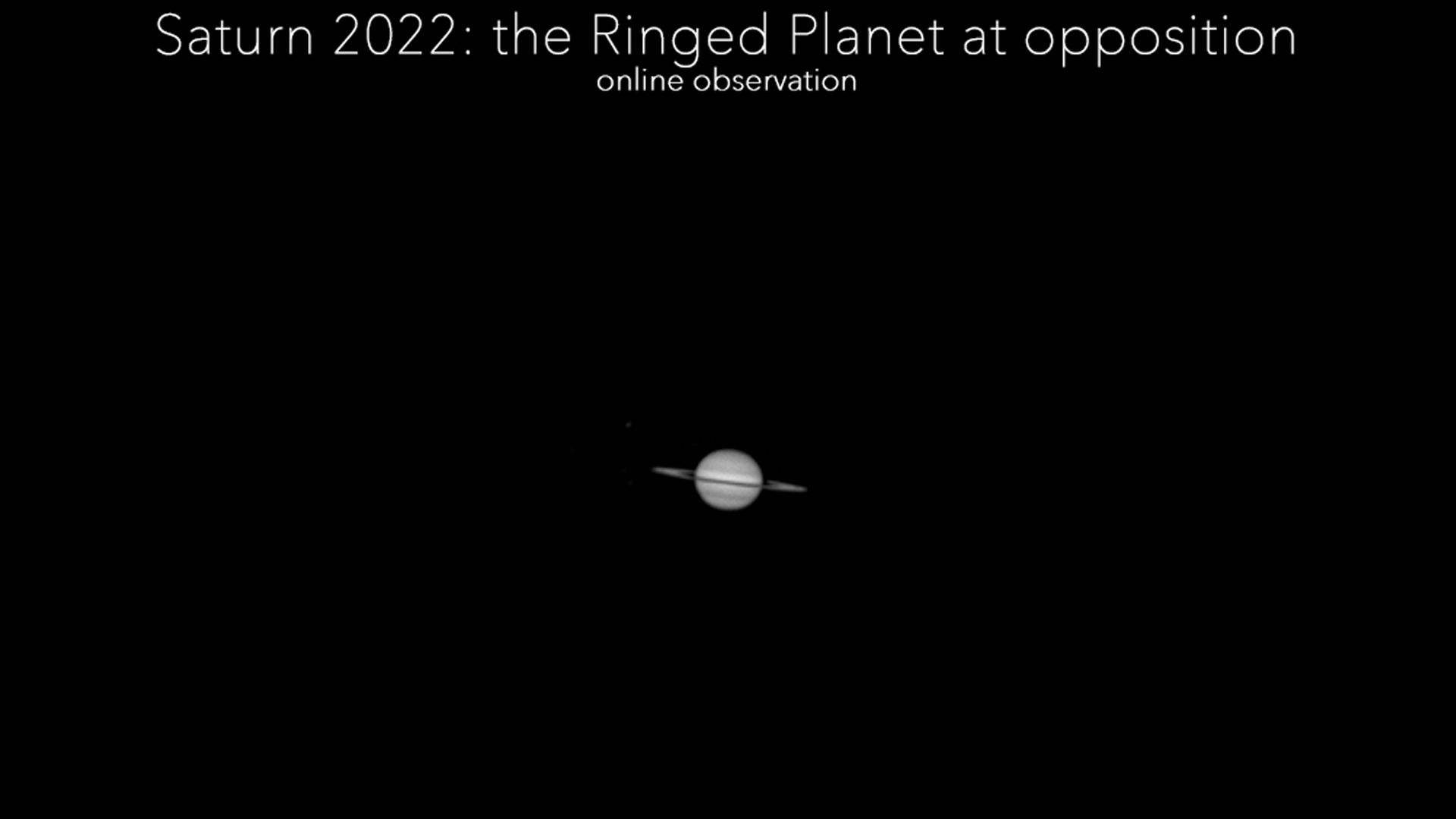 Saturn is at opposition. Look it shine at its easiest for 2022 in a free webcast tonight.