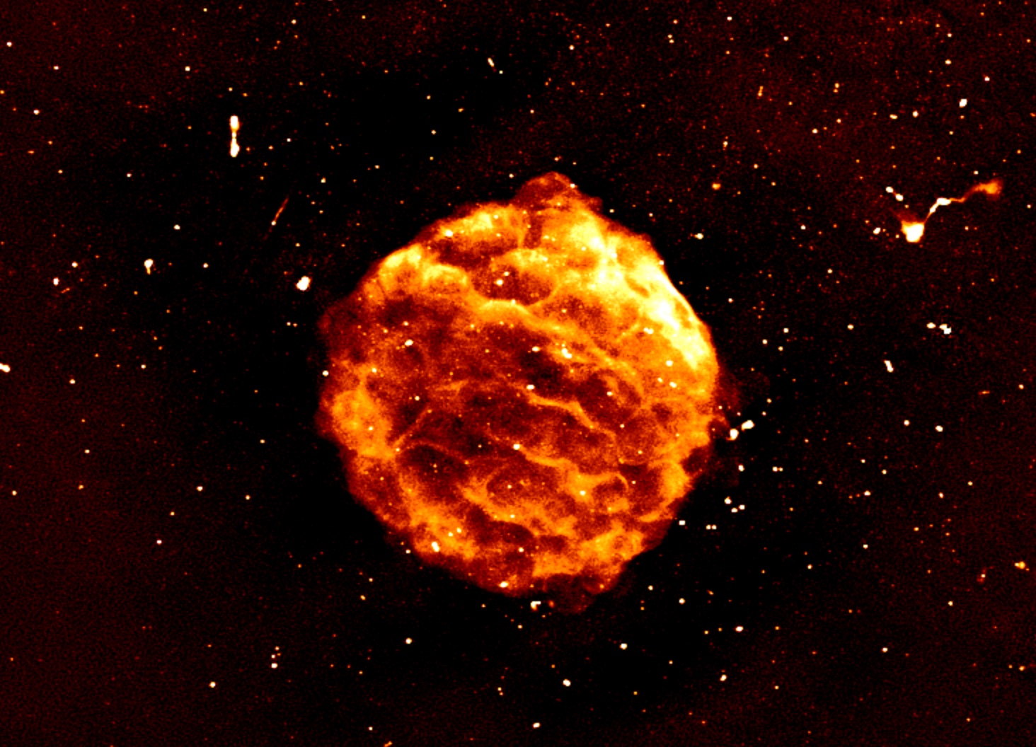 A unusual Australian supercomputer has already delivered a elegant supernova remnant pic