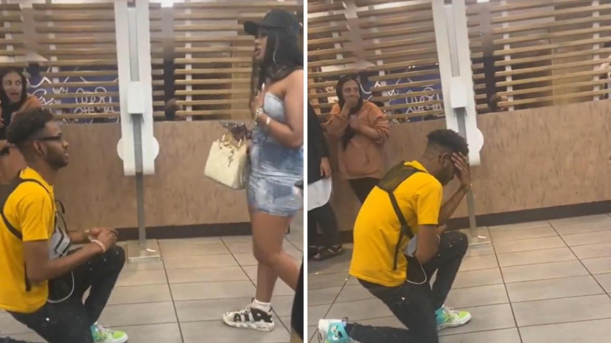 Girl’s brutal rejection after boyfriend proposes to her at McDonald’s in entrance of insecure diners