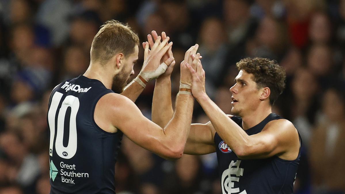 Carlton Blues forwards Charlie Curnow and Harry McKay residing to manufacture uncommon goalkicking double act for first time in 120 years of AFL/VFL historical past