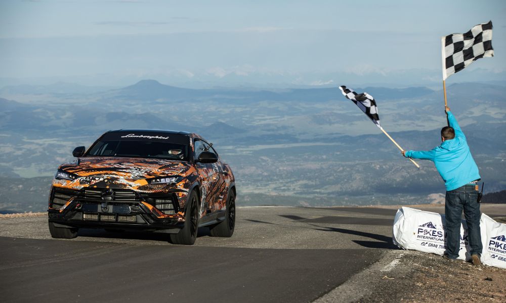 The 2023 Lamborghini Urus Breaks The Climb File At Pikes Height: Dinky print