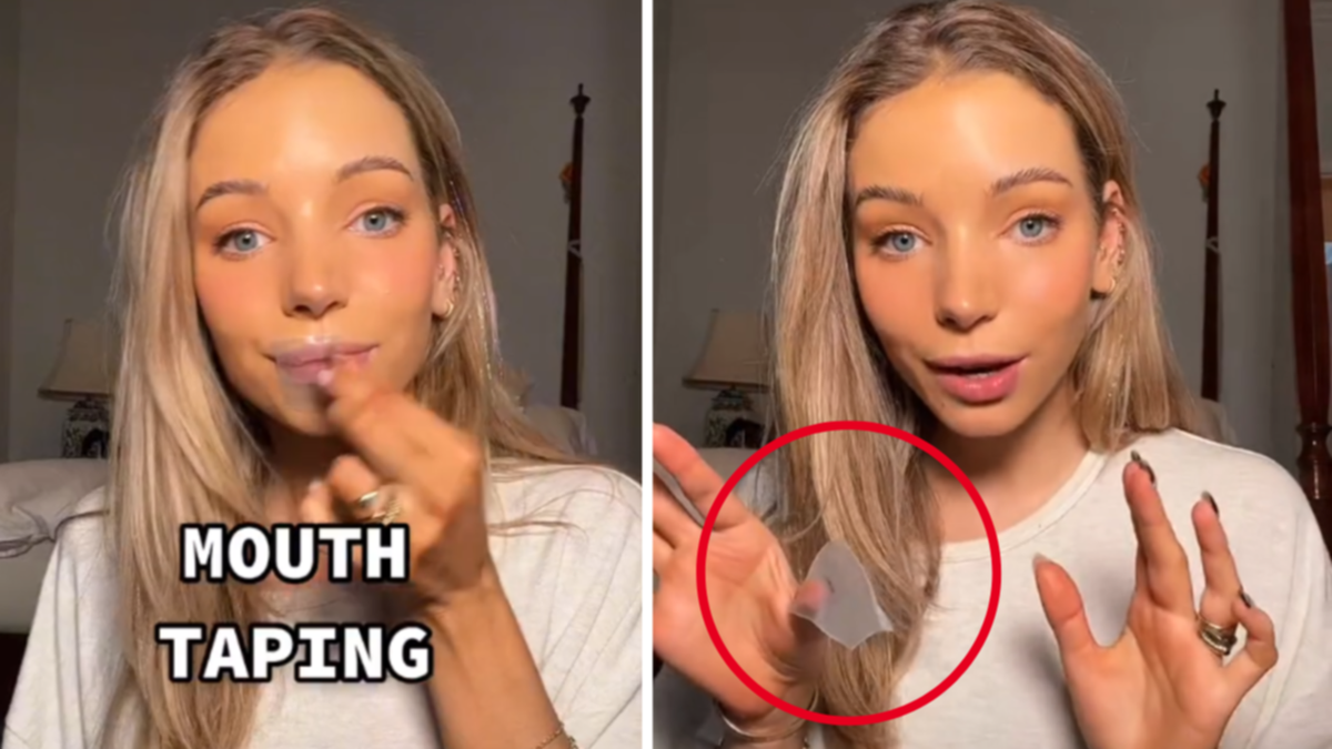 Viral ‘mouth taping’ TikTok pattern promises better health