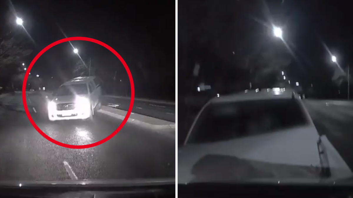 Pleasing moment driver rams police automobile head on caught on elope-cam