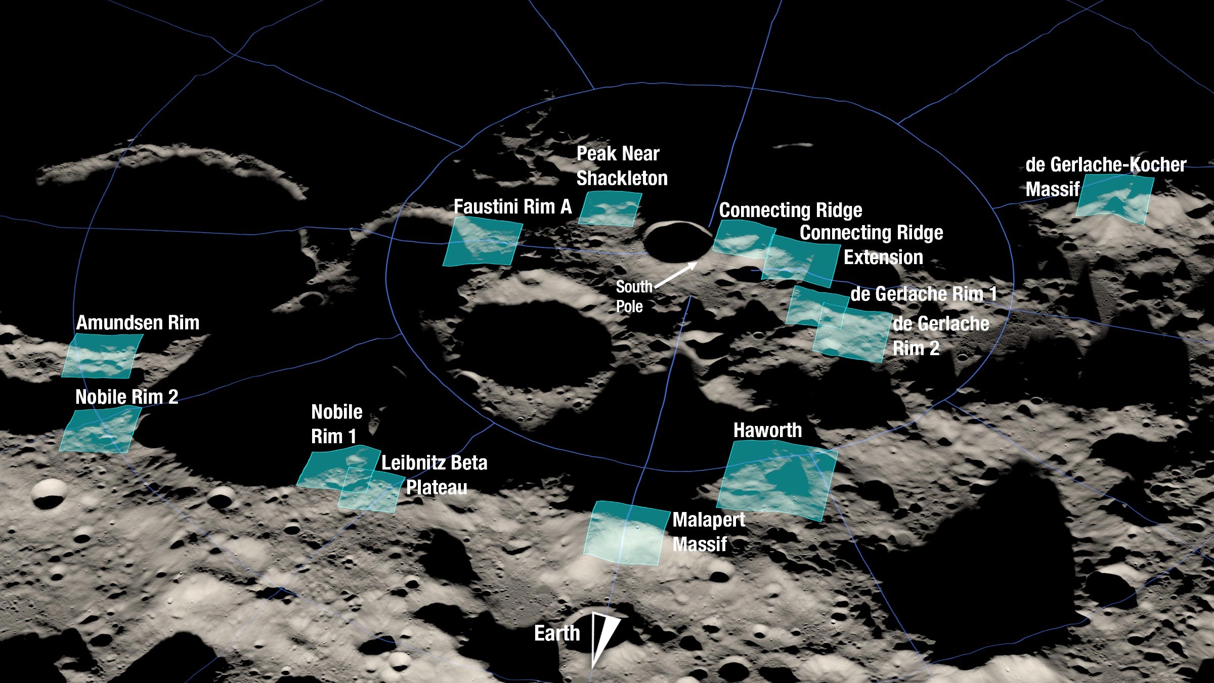 NASA Identifies Lunar Touchdown Net sites for Next Americans on Moon