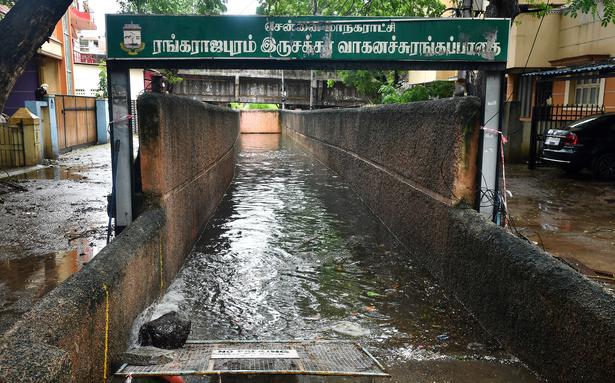 Why did Rangarajapuram and Madley subways guzzle rainwater?