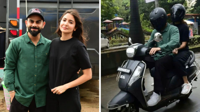 Anushka Sharma, Virat Kohli ditch their automotive as they revel in scooty hasten post shoot. Scrutinize pics