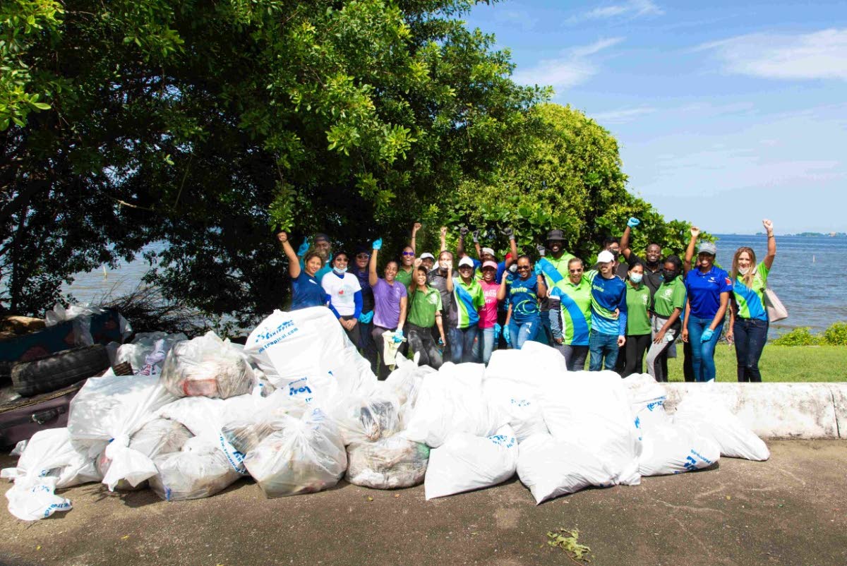 Sagicor volunteers shipshape foreshore