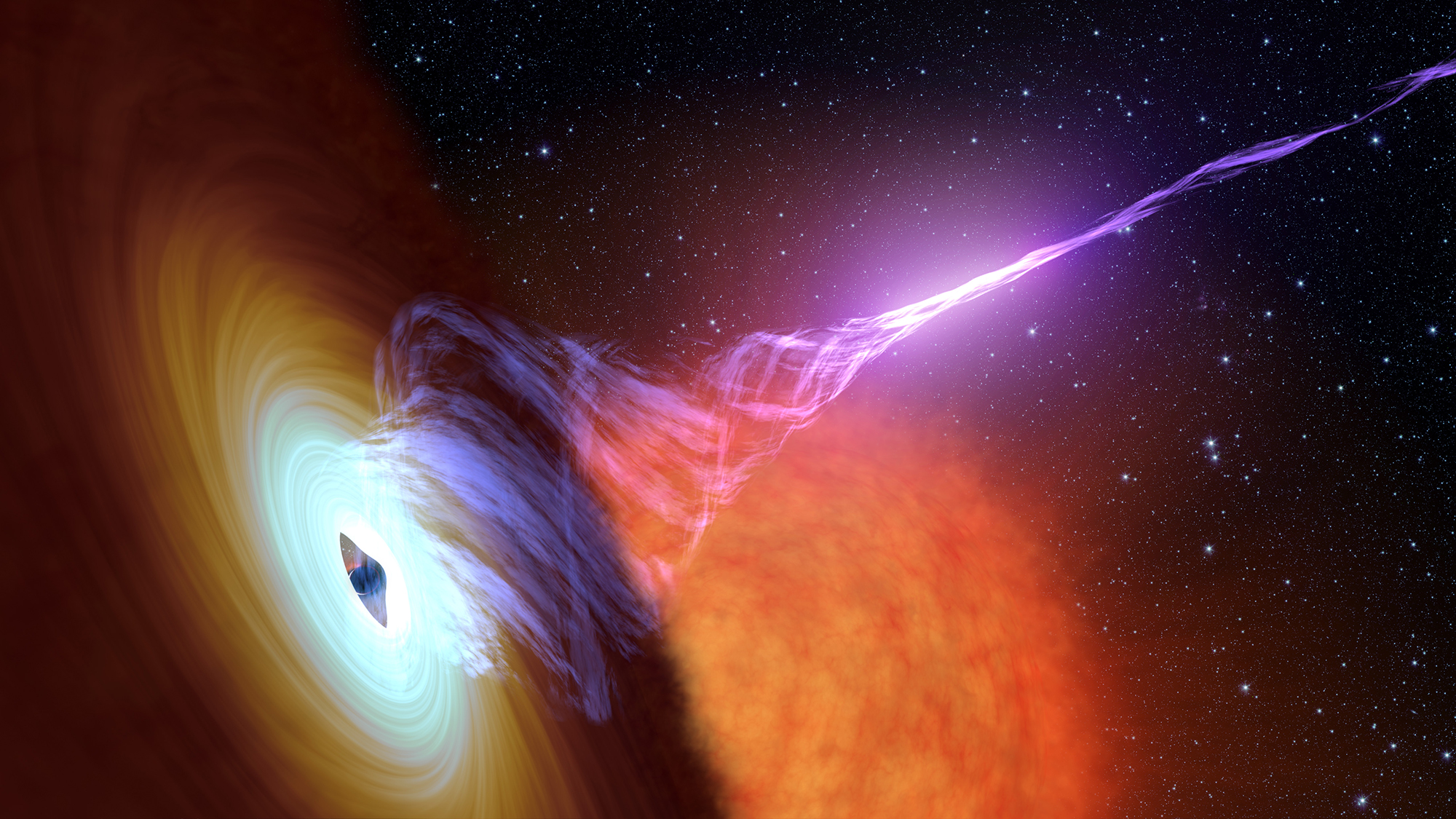 Astronomers have detected one of the biggest black hole jets in the sky