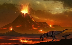 An asteroid and volcano ‘double punch’ doomed the dinosaurs, research study recommends