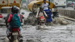 Gurugram concerns work-from-home advisory in the middle of heavy rain