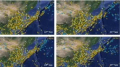 Existed a huge cancellation of flights in China and empty airspace over Beijing?