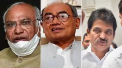 With Gehlot out in the middle of Rajasthan crisis, Venugopal, Digvijaya, Kharge in Cong chief race