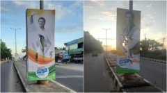 Rahul Gandhi’s posters torn in Karnataka prior to Bharat Jodo Yatra gets in state