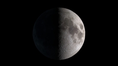 See the moon appear half-lit throughout its closest very first quarter stage tonight (Oct. 2)