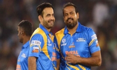 Mitchell Johnson Shoves Yusuf Pathan In An Ugly Altercation During Legends League Cricket