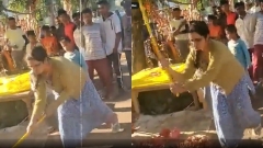 Ex-IAS officer’s daughter goes on rampage, destroys diya stalls in Lucknow | Video