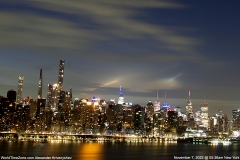 Antares rocket skyrockets over New York City in skywatcher pictures