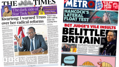 The Papers: ‘Kwarteng blames Truss’ and Walliams’ ‘repellent slurs’