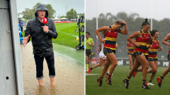 AFLW semi-final: Wild weather condition created chaos as Adelaide-Collingwood clash postponed several times