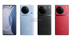 Vivo X90 smiles for the cam in dripped hands-on images; Vivo X90 Pro+ colourways displayed through renders