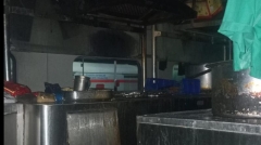 Fire in kitchen cars and truck triggers stress to travelers of Chennai bound Navjeevan Express