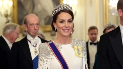 Kate Middleton charms in embellished dress and Lover’s Knot tiara for occasion at Buckingham Palace