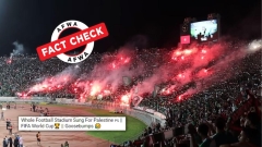 Truth Check: Fans DID NOT sing in assistance of Palestine throughout FIFA World Cup