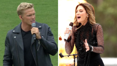 Cody Simpson and Delta Goodrem dazzle in pre-match home entertainment ahead of AFLW grand last