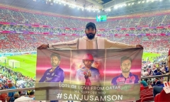 Fans Raise Sanju Samson Banners At FIFA World Cup In Qatar