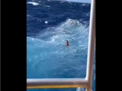 Fishing boat saves male stuck at sea for 24 hours; watch significant clip