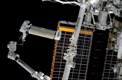 NASA astronauts release roll-out solar variety while spacewalking outdoors spaceport station