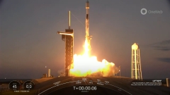 SpaceX releases 40 OneWeb satellites into orbit, aces rocket landing