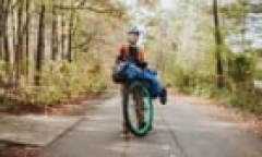 One-wheeled experience: teenager’s cross-country objective to money a bike course