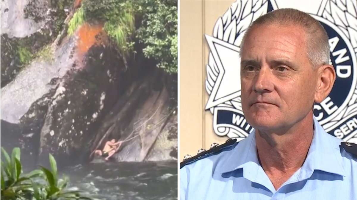 Swimmers advised to be safe as video of silly swimming act at North Queensland park goes viral