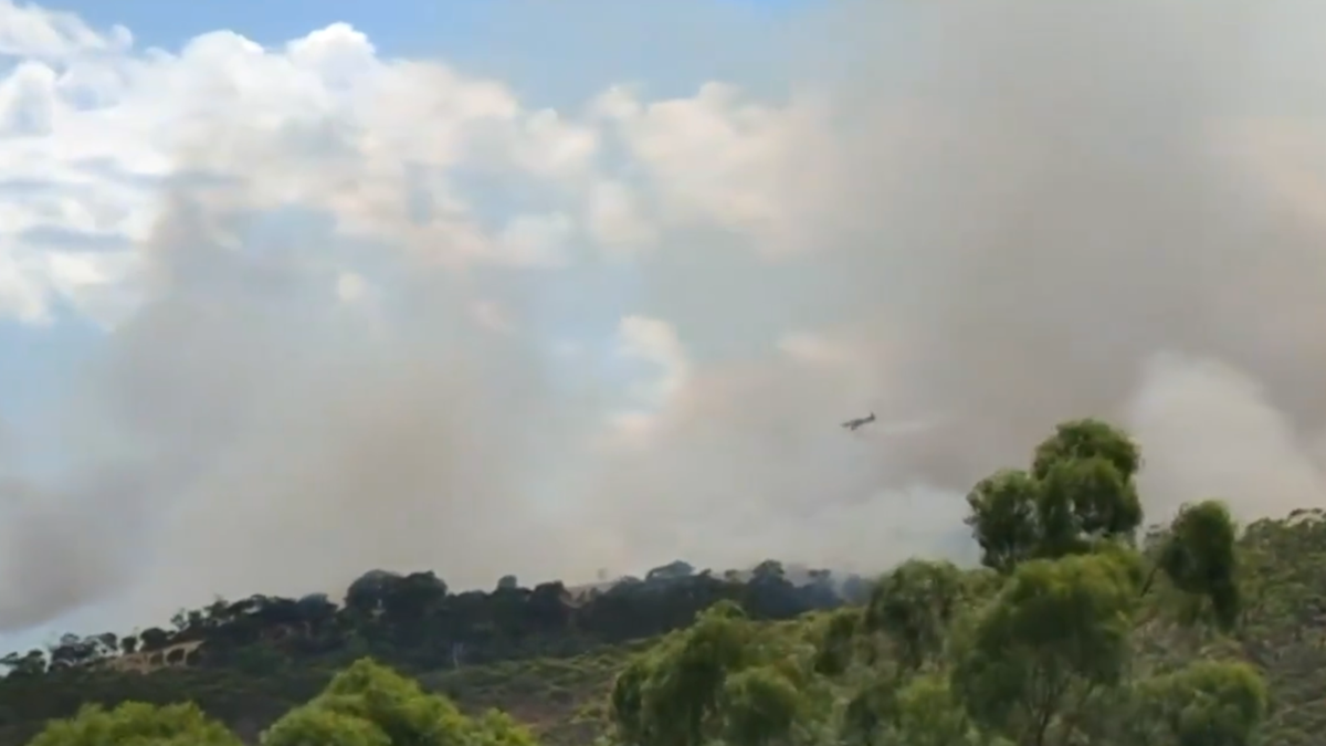 Emergency situation as out-of-control bushfire burns towards Montacute, east of Adelaide