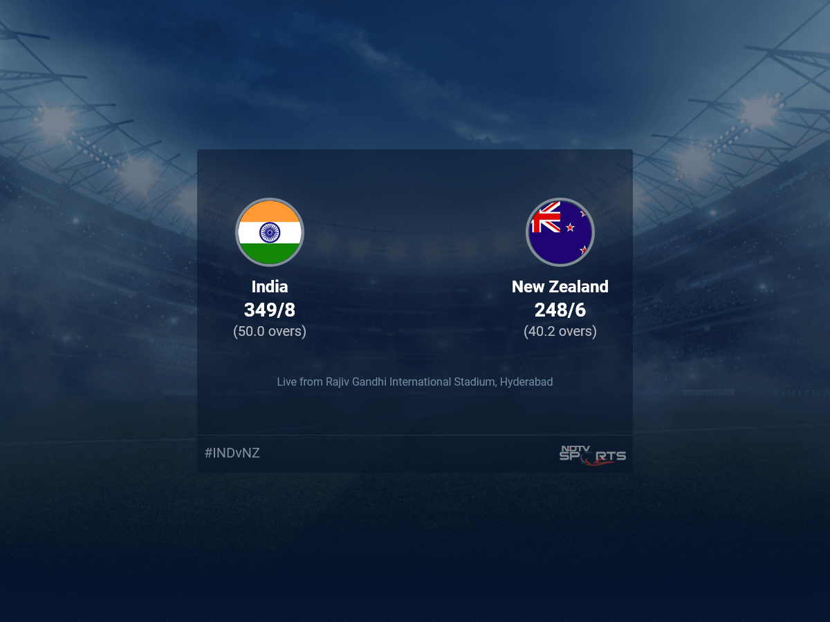 India vs New Zealand Live Score Ball by Ball, India vs New Zealand, 2023 Live Cricket Score Of Today’s Match on NDTV Sports