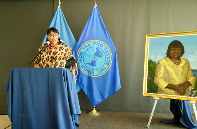 Picture of Dr. Etienne revealed to sign up with gallery of previous PAHO Directors