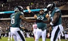 Eagles one win from Super Bowl after squashing outmatched Giants