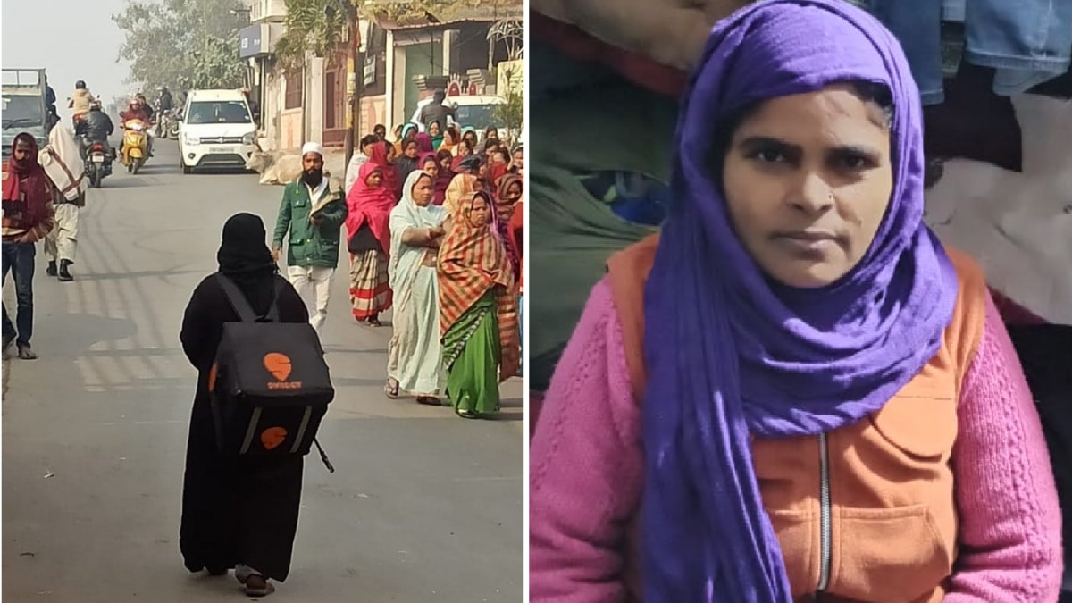 Who is the Viral Burqa Woman with Swiggy Bag on Shoulder?  story of hawker rizwana