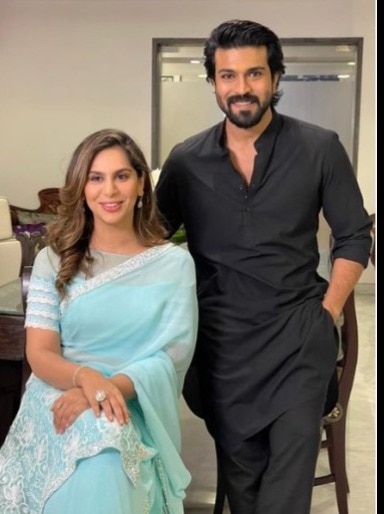Ramcharan's wife is pregnant, wore saree in Golden Globes, simplicity won hearts