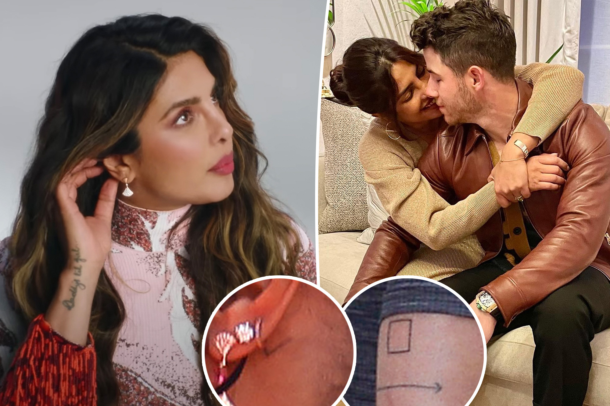 Priyanka Chopra, Nick Jonas have coordinating tattoos with sweet ties to proposition