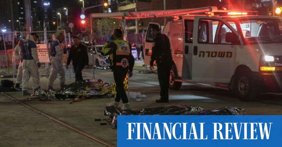 7 Israelis eliminated by shooter in East Jerusalem – The Australian Financial Review