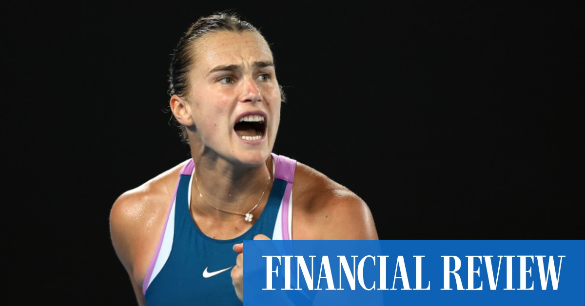 Australian Open ladies’s last won by Aryna Sabalenka – The Australian Financial Review