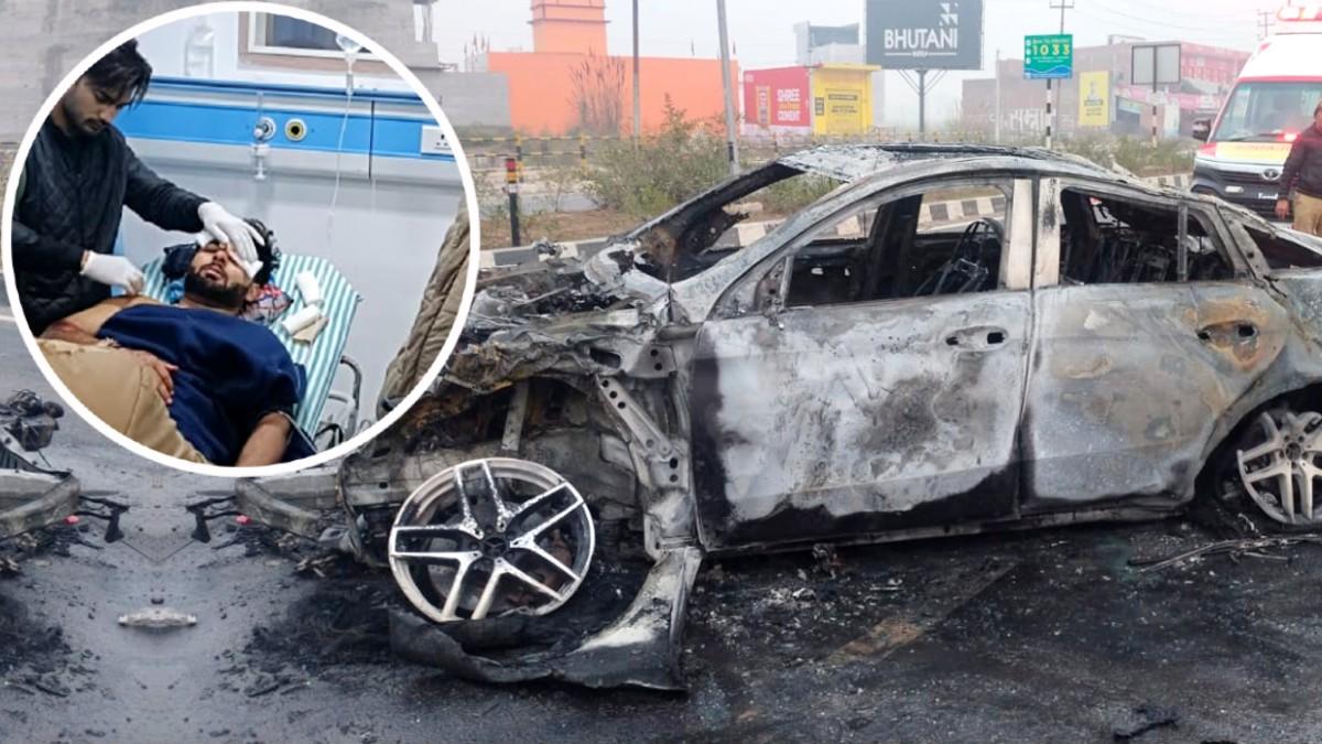 When and how Rishabh Pant's car met with an accident?  Mercedes burnt to ashes